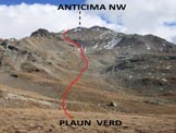 Via Normale Piz Minor - Litinerario dal Plaun Verd