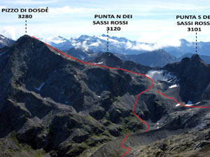 Via Normale Pizzo di Dosd - da SW