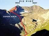 Via Normale Piz Piot - Litinerario da N