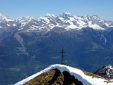 Via Normale Pizzo Meriggio - All´orizzonte i Gruppi dello Scalino, Vetta di Ron e Painale, dalla vetta