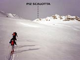 Via Normale Piz Scalotta - In salita sci-alpinistica