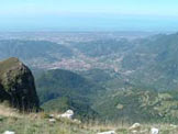 Via Normale Monte Prana - Panorama dal Monte Prana, quota 1221 m, Camaiore e Lido di Camaiore