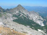 Via Normale Monte Tambura - Dal Monte Tambura vista del Monte Pisanino