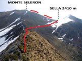 Via Normale Monte Seleron - Litinerario dalla cresta W del Monte Seleron