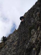 Via Normale Monte Gramolon - Via ferrata Viali-Ferrari - Scaletta finale della Viali