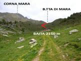 Via Normale Corna Mara - In localit Zocche, la baita (q. 2150 m)