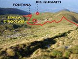 Via Normale Corna Mara - cresta W - Poco sopra il Piano dei Cavalli