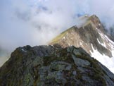 Via Normale Pizzo di Rodes (cresta WNW) - Il tratto di cresta pi impegnativo, appena superato