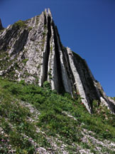 Via Normale Monte Cavallo - Formazione rocciosa denominata canne dorgano