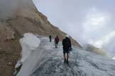 Via Normale Marmolada - Punta Rocca - Ultimo tratto di ghiacciaio