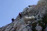 Via Normale Sass Aut - Lungo la via ferrata