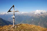 Via Normale Corno di Dombastone - Panorama dalla cima.