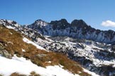 Via Normale Corno di Cevole Settentrionale - Corni di Cevole, Corni delle Valli e La Valletta visti da Sud-Ovest.