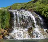 Via Normale Cima della Laghetta (da E) - Una delle cascate delle Cento Fonti