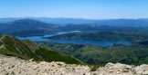 Via Normale Cima della Laghetta - Anticima S (da E) - Il Lago di Campotosto visto dalla cima