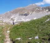 Via Normale Monte Tartaro - Lingresso al Cavallaro, la cima sullo sfondo