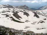 Via Normale Monte Tartaro - La piana del Biscurri, sul versante abbruzzese