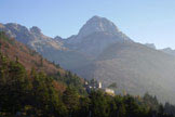 Via Normale Monte Mangart - Vista del Mangart dal Passo del Predil