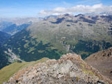 Via Normale Punta del Segnale - Cresta N - Dalla cima, sguardo verso la Valfurva.