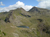 Via Normale Cima di Lusia - Gronton, Valle dei Laghi e e Cima Bocche dalla Forcella del Lago.