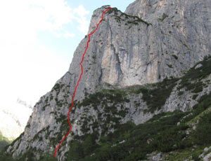 Via Normale Dente del Rifugio - Fessura Franceschini