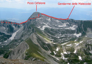 Via Normale Gendarme delle Malecoste (Cima Wojtyla o Giovanni Paolo II)