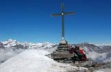 Via Normale Punta Lunella - La cima della Punta Lunella