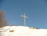 Via Normale Monte Suchello - La croce di vetta in veste invernale