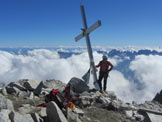 Via Normale Presanella (cresta E) - In cima