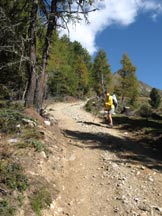 Via Normale Salzla - Monte di Tesido - Salendo verso il Salzla