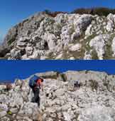 Via Normale Monte Taburno (cresta SE) - Passaggi su roccette