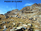 Via Normale Pizzo di Claro - In salita, a pochi metri dalla sella (q. 2270 m)