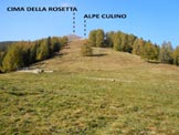 Via Normale Cima della Rosetta - Immagine ripresa alla partenza, dal Rifugio Bar Bianco