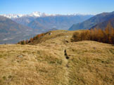 Via Normale Monte Olano - La piana ripresa da SW