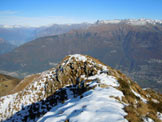 Via Normale Pizzo dei Galli - Lanticima N con la croce, dalla vetta