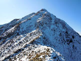 Via Normale Pizzo Olano - Al centro la cresta N del Pizzo Olano