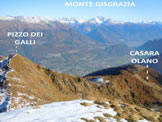 Via Normale Pizzo Olano - La pianura della Valtellina e il panorama, dalla vetta 