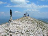 Via Normale Monte di Cambio (da N) - La statua della Madonna sul Monte di Cambio