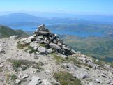 Via Normale Cima della Laghetta (da W) - Vista del Lago di Campotosto dalla cima