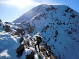 Via Normale Monte Rosetta - Sulla cresta nord