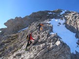 Via Normale Monte Pelf - Tratto di salita