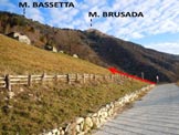 Via Normale Monte Bassetta - I Prati dellO, dove si abbandona la stradina