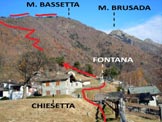 Via Normale Monte Bassetta - Cresta SW - Immagine ripresa dallAlpe La Piazza