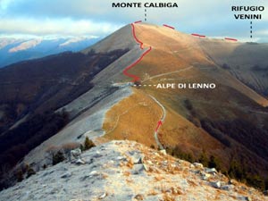 Via Normale Monte Calbiga