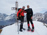 Via Normale Monte Sasna (invernale) - Con il mio compagno in vetta