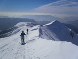 Via Normale Cima di Benfit - La cresta per arrivare alla cima