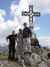 Via Normale Monte Alben da NE - Sulla cima