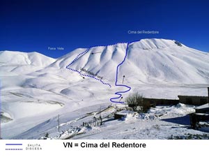 Via Normale Cima del Redentore