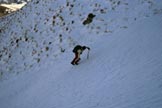 Via Normale Cima del Redentore - Nel canale di salita