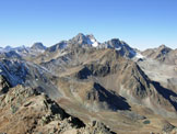 Via Normale Piz Griatschouls - Al centro, il Gruppo del Piz Kesch, dalla vetta